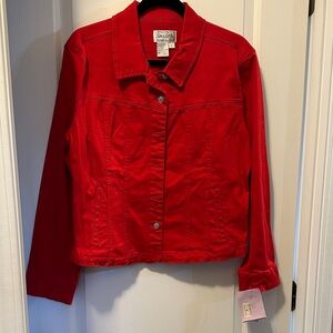 Live a Little Scarlet Jean Jacket